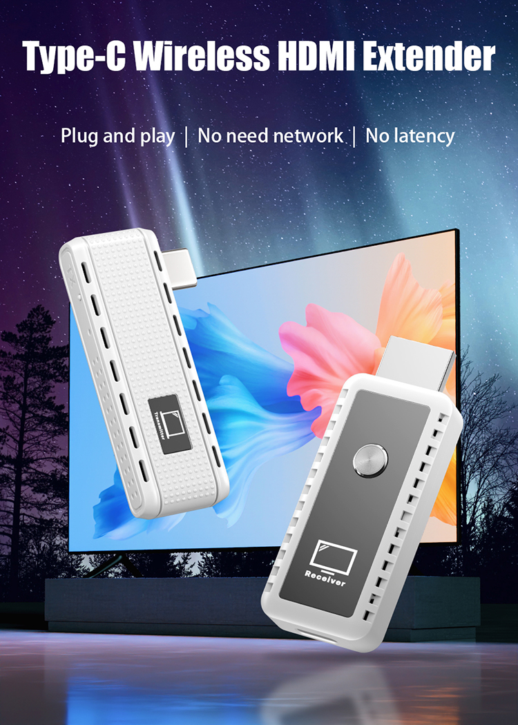HDMI Wireless Extender 1080P-DT269W-H DT269W-C Type C Port Wireless HDMI Extender 1080P@60Hz 30M_1080P